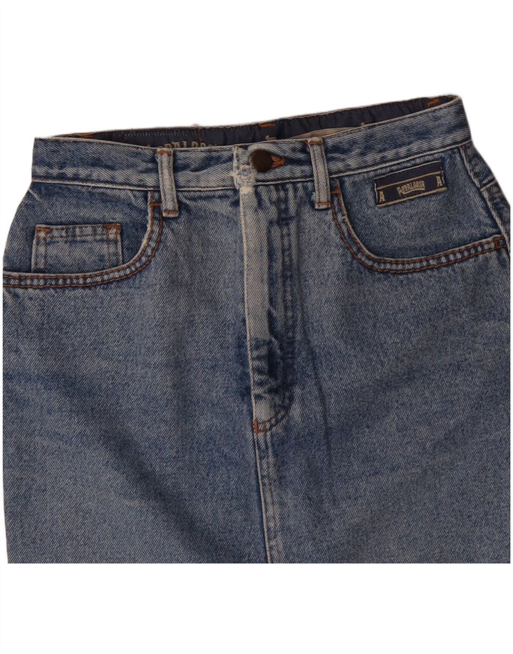 Vintage Damen Mini Jeansrock W26 Klein Blau