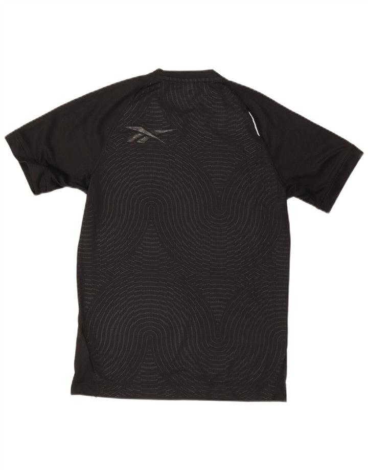 Reebok Herren T-Shirt Top Small Schwarz Polyester