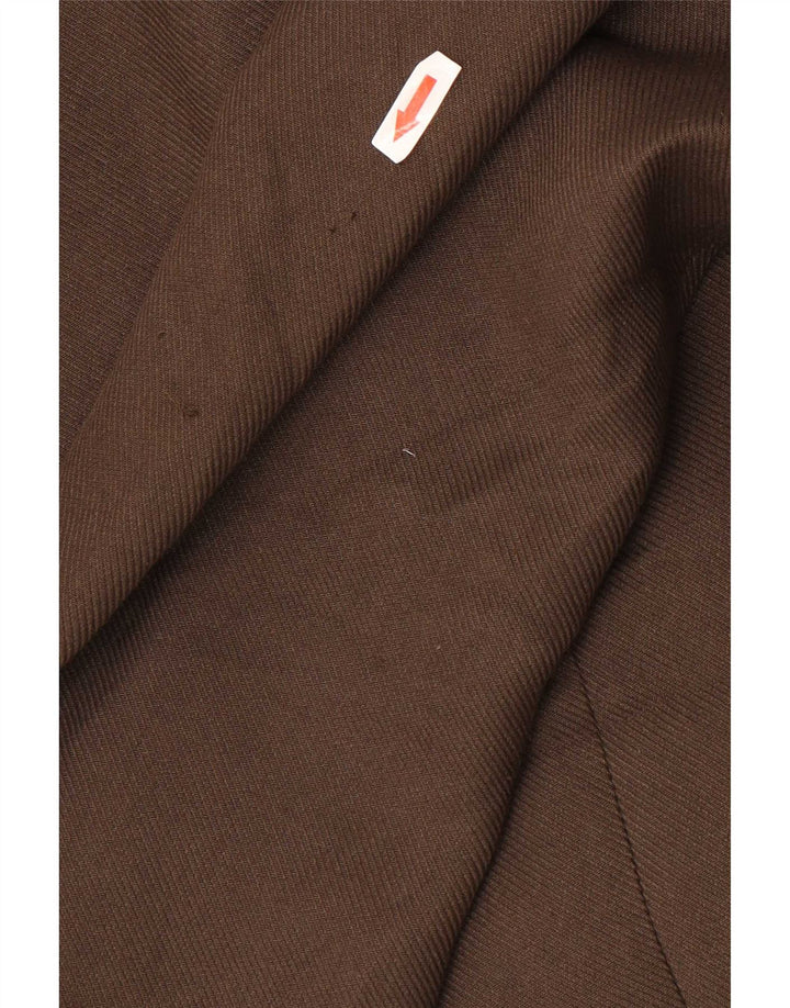 Zara Damen Übergroßer Mantel UK 14 Mittelbraunes Polyester