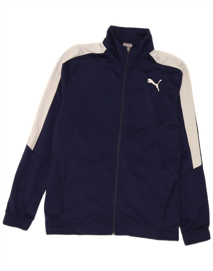 Puma Herren Trainingsanzug Top Jacke 2XL Marineblau Farbblock