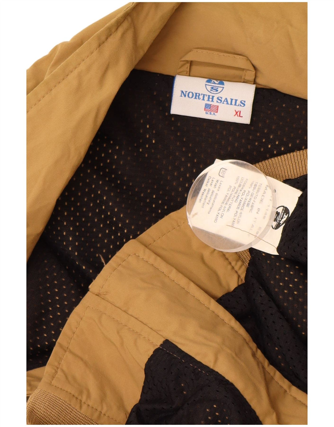 North Sails Herren Bomberjacke UK 42 XL Beige Polyamid