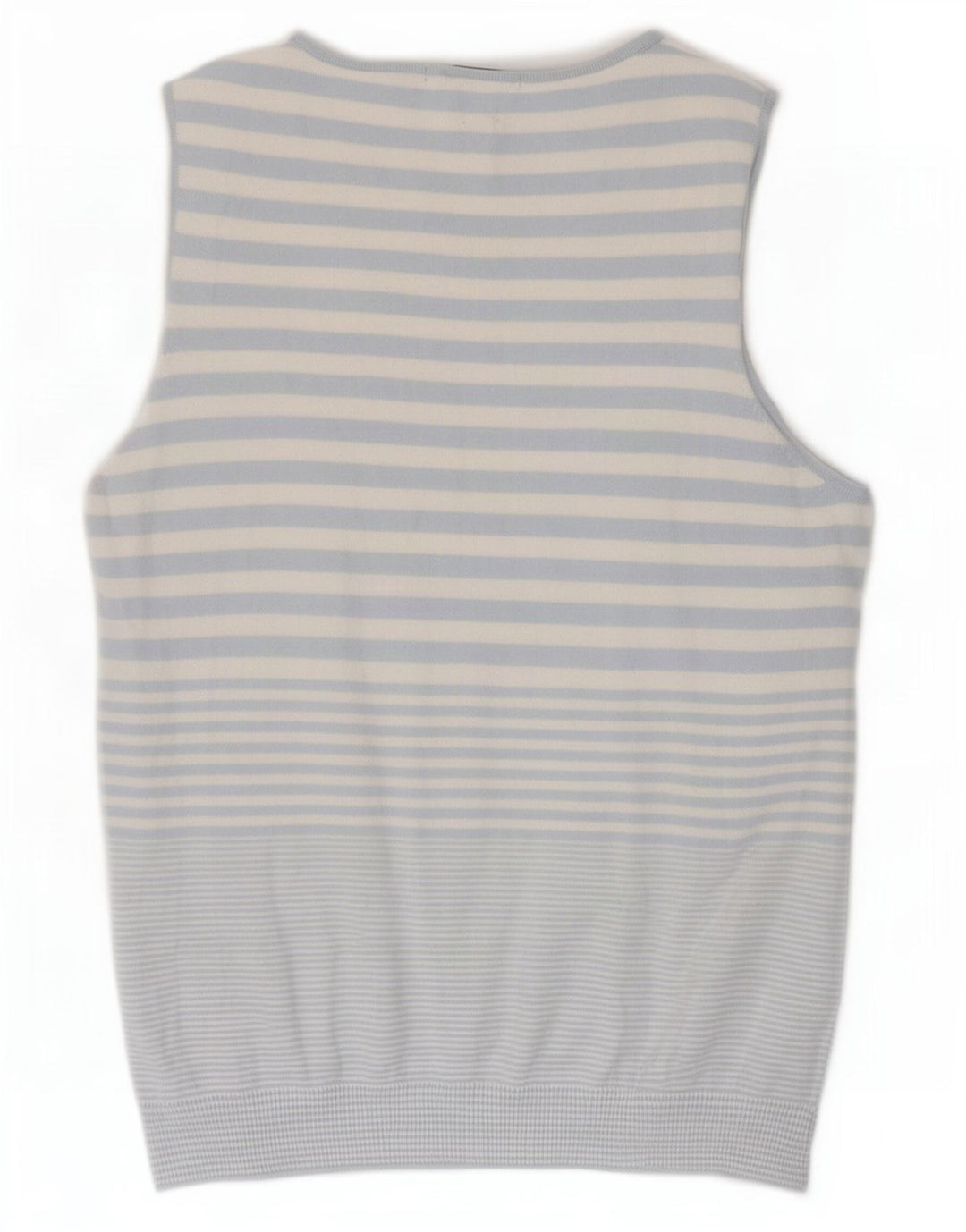 Gap Damen Tanktop UK 12 Mittelblau gestreift aus Baumwolle
