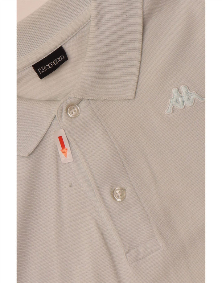 Kappa Herren-Poloshirt aus mittelweißer Baumwolle