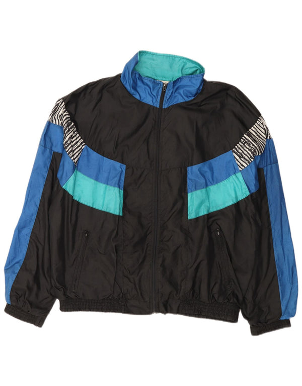 Marcel Clair Herren-Trainingsanzug-Oberteil, Jacke, XL, Schwarz, Colourblock-Polyamid