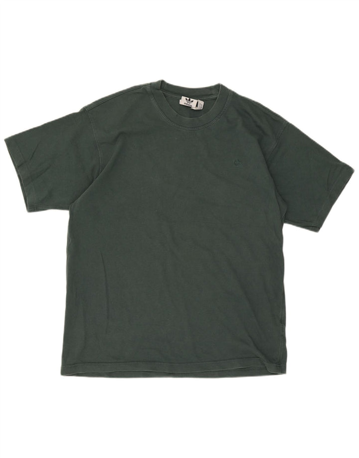 Adidas Herren T-Shirt Top mittelgrüne Baumwolle