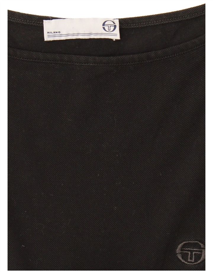 Sergio Tacchini Damen Milano Ärmelloses A-Linien-Kleid UK 10 Small Schwarz