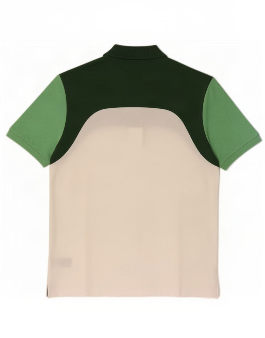 Lacoste Herren-Poloshirt mit normaler Passform, Mittelgrün, Farbblock