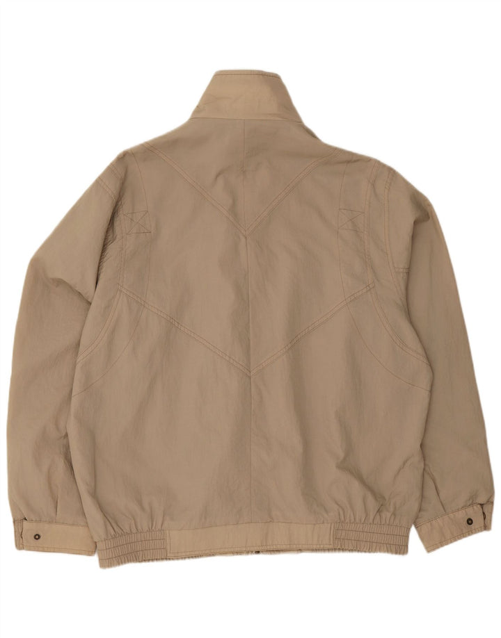 Vintage Herren Bomberjacke UK 42 XL Beige Polyester