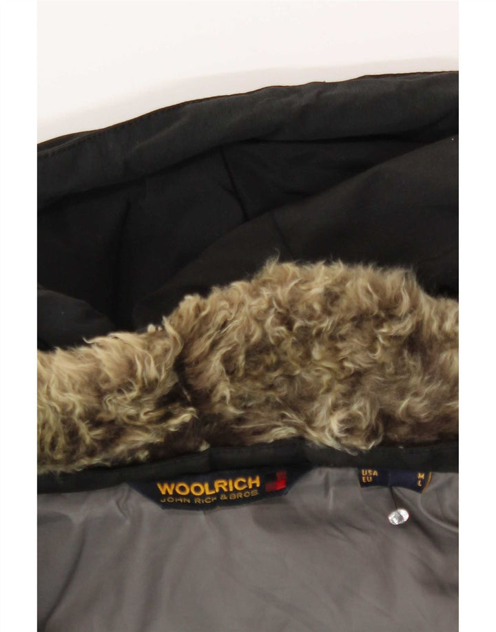 Woolrich Herren-Parka mit Kapuze, UK 38, Mittelschwarz