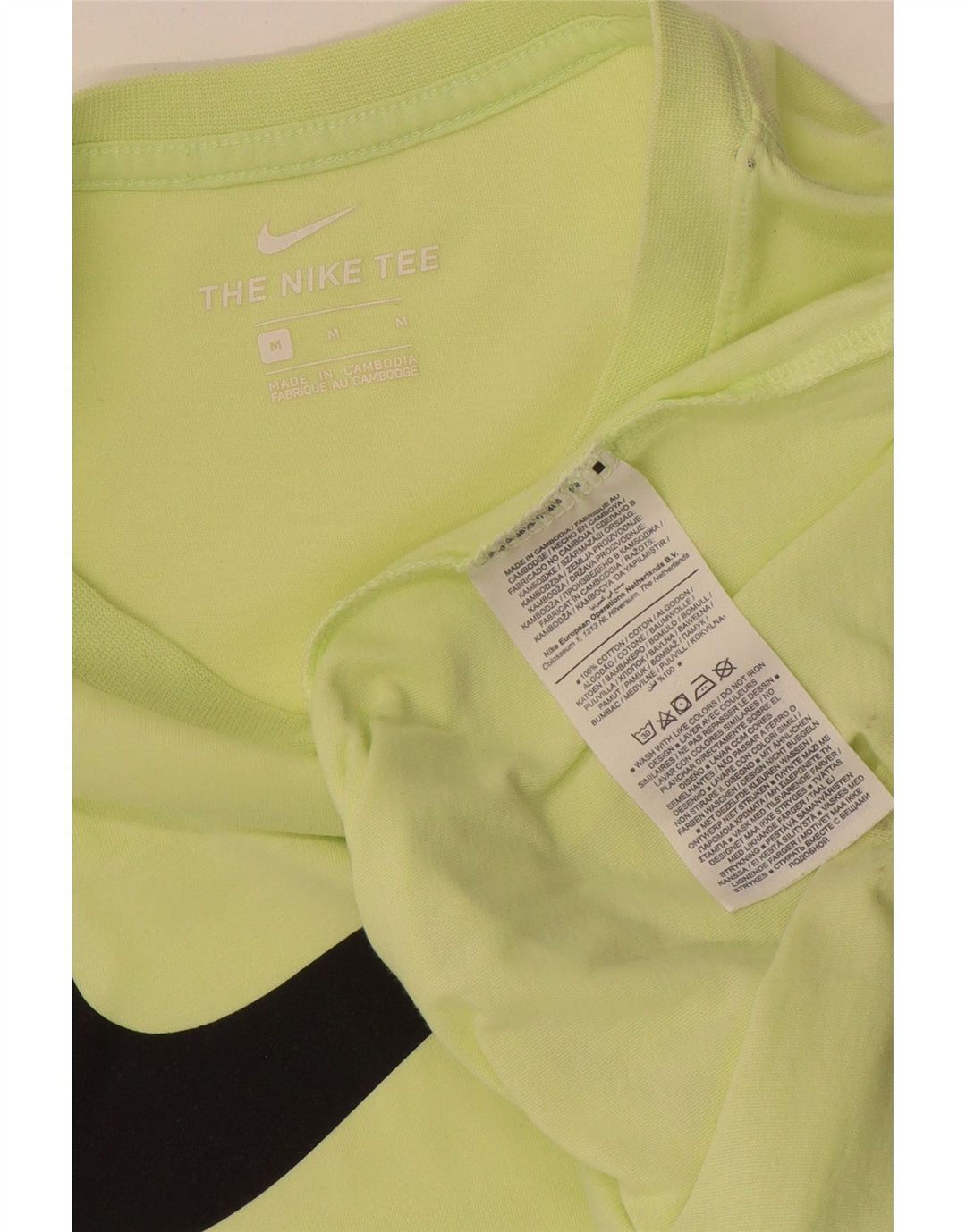 Nike Herren-T-Shirt mit Grafik, mittelgrüne Baumwolle