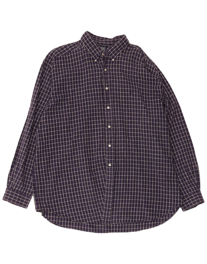 POLO RALPH LAUREN Herren Blaire Hemd 2XL Marineblau kariert Baumwolle