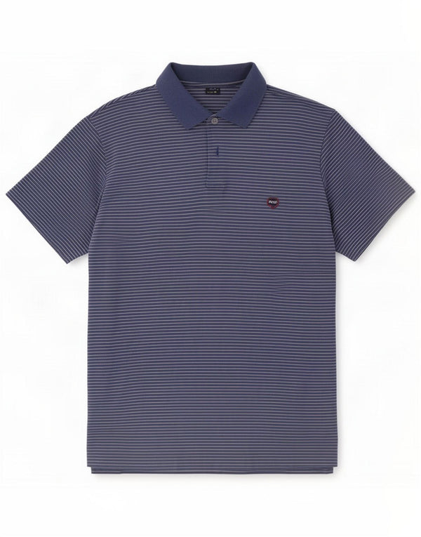 Pooh Boys Polo Shirt 15-16 Years Blue Pinstripe
