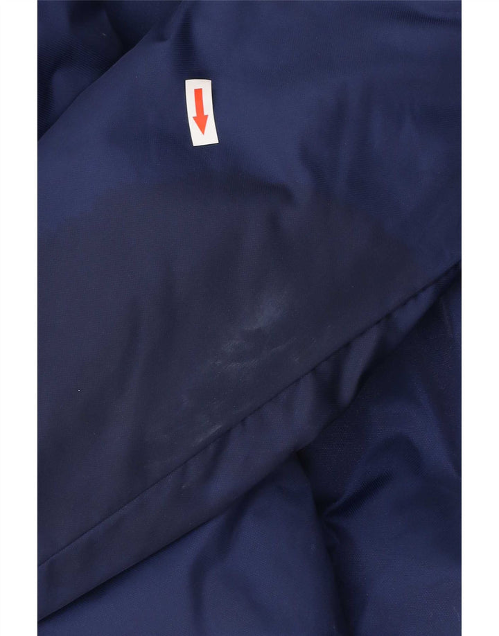 Adidas Jungen-Windbreakerjacke mit Kapuze, 13–14 Jahre, marineblaues Polyester