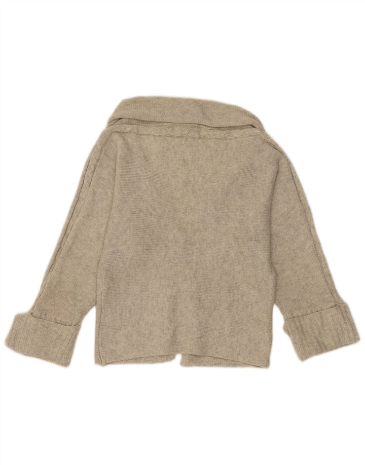 Zara Damen Bolero-Pullover UK 12 Mittelgrau meliert