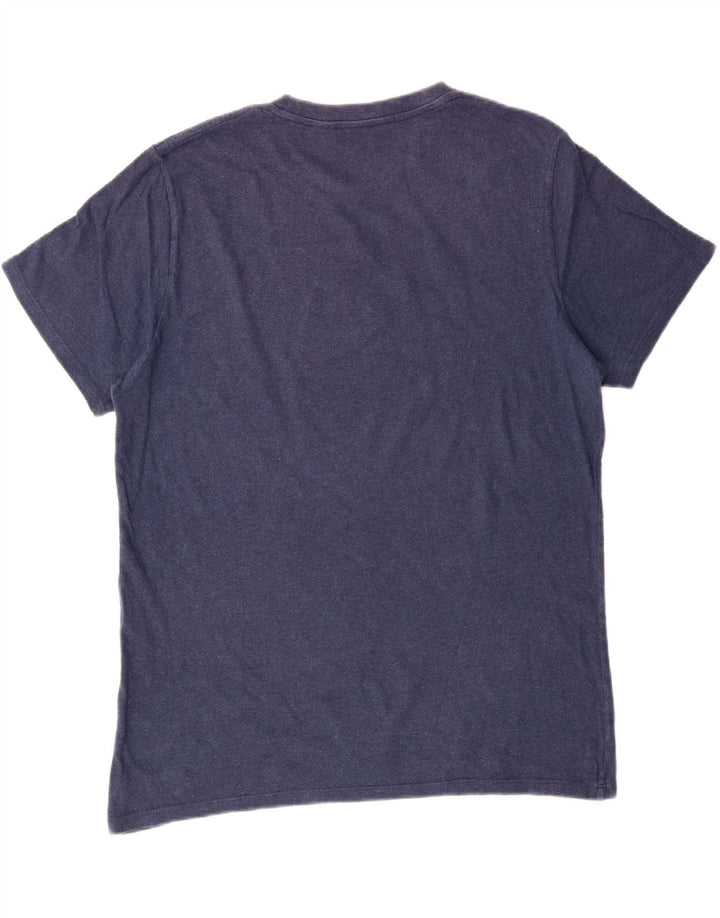 LEVI'S Mens Graphic T-Shirt Top Large Blue Flecked