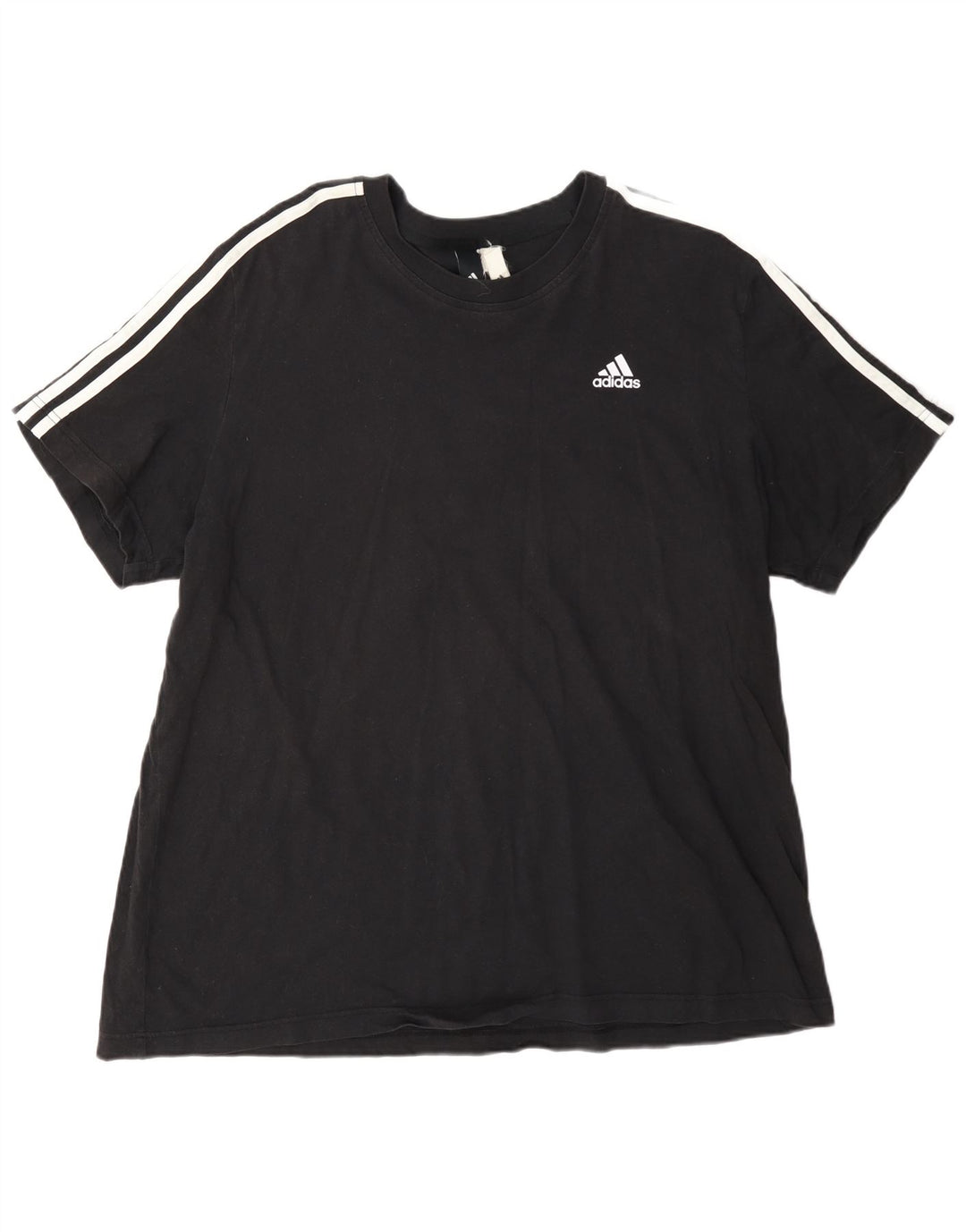 Adidas Herren T-Shirt Top 2XL Schwarz Baumwolle