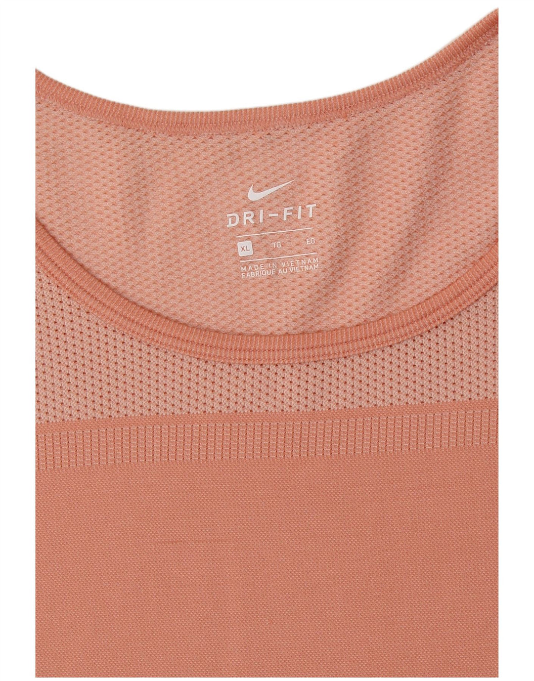 ADIDAS Damen Dri Fit T-Shirt Top UK 18 XL Orange Farbblock