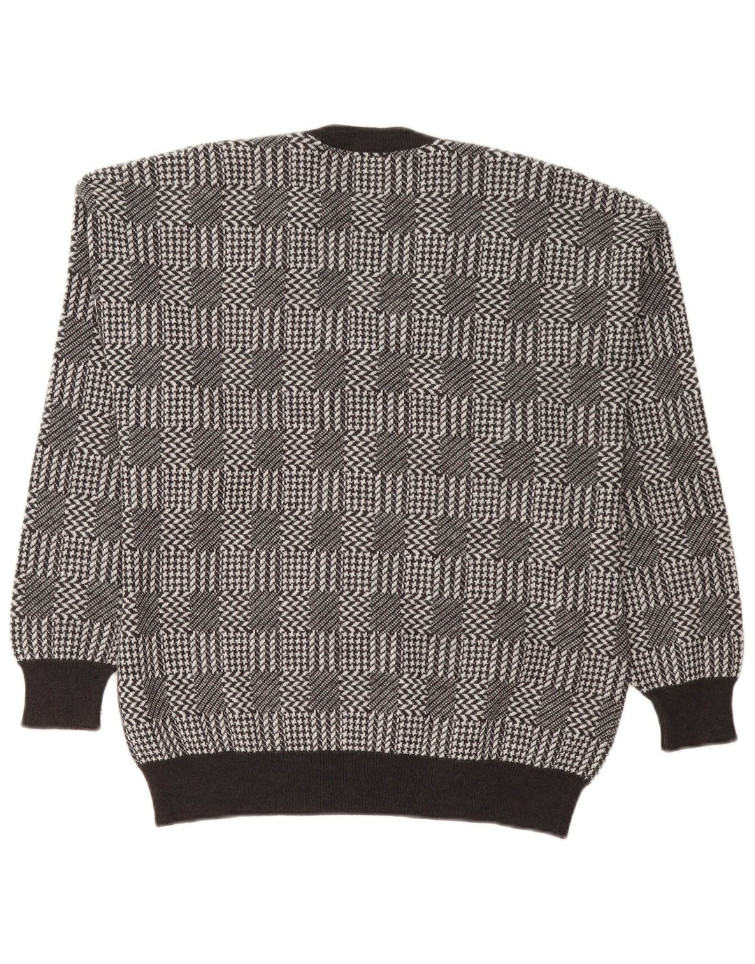 Bramante Herren-Pullover mit V-Ausschnitt, groß, grau kariert