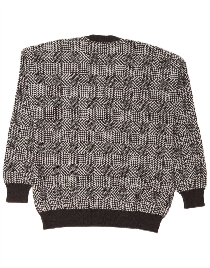 Bramante Herren-Pullover mit V-Ausschnitt, groß, grau kariert