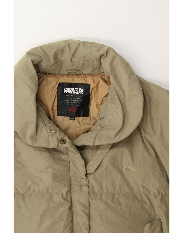 VINTAGE Womens Padded Jacket EU 48/50 2XL Beige Polyester Vintage Vintage and Second-Hand Vintage from Messina Hembry 