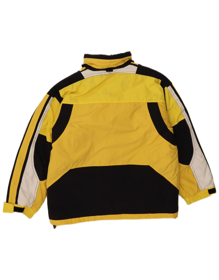 COLMAR Jungen-Skijacke mit Kapuze, 15–16 Jahre, gelbes Colourblock-Nylon