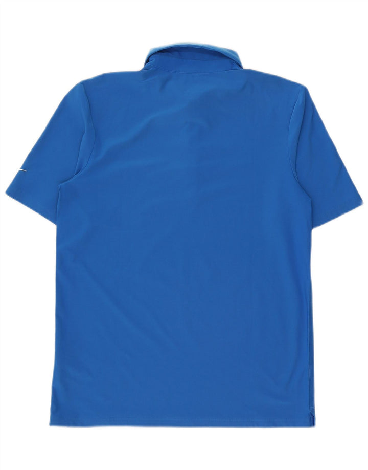 Nike Herren Dri Fit Poloshirt Mittelblaues Polyester