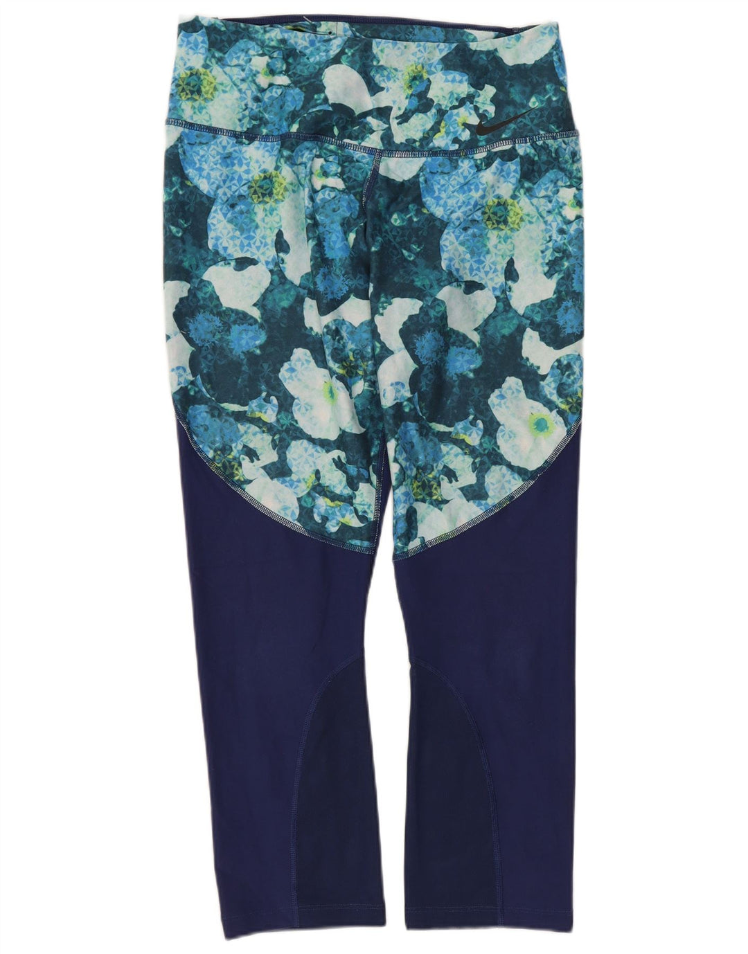 Nike Damen Dri Fit Capri-Leggings, Größe M, mehrfarbig, Blumenmuster, UK 12
