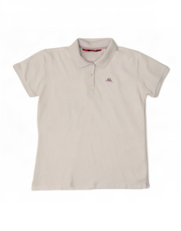 Kappa Damen Poloshirt UK 18 XL Weiße Baumwolle