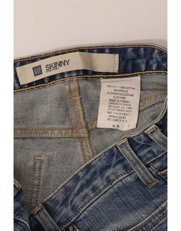 Gap Damen Skinny Jeans US 6 Medium W30 L33 Blaue Baumwolle