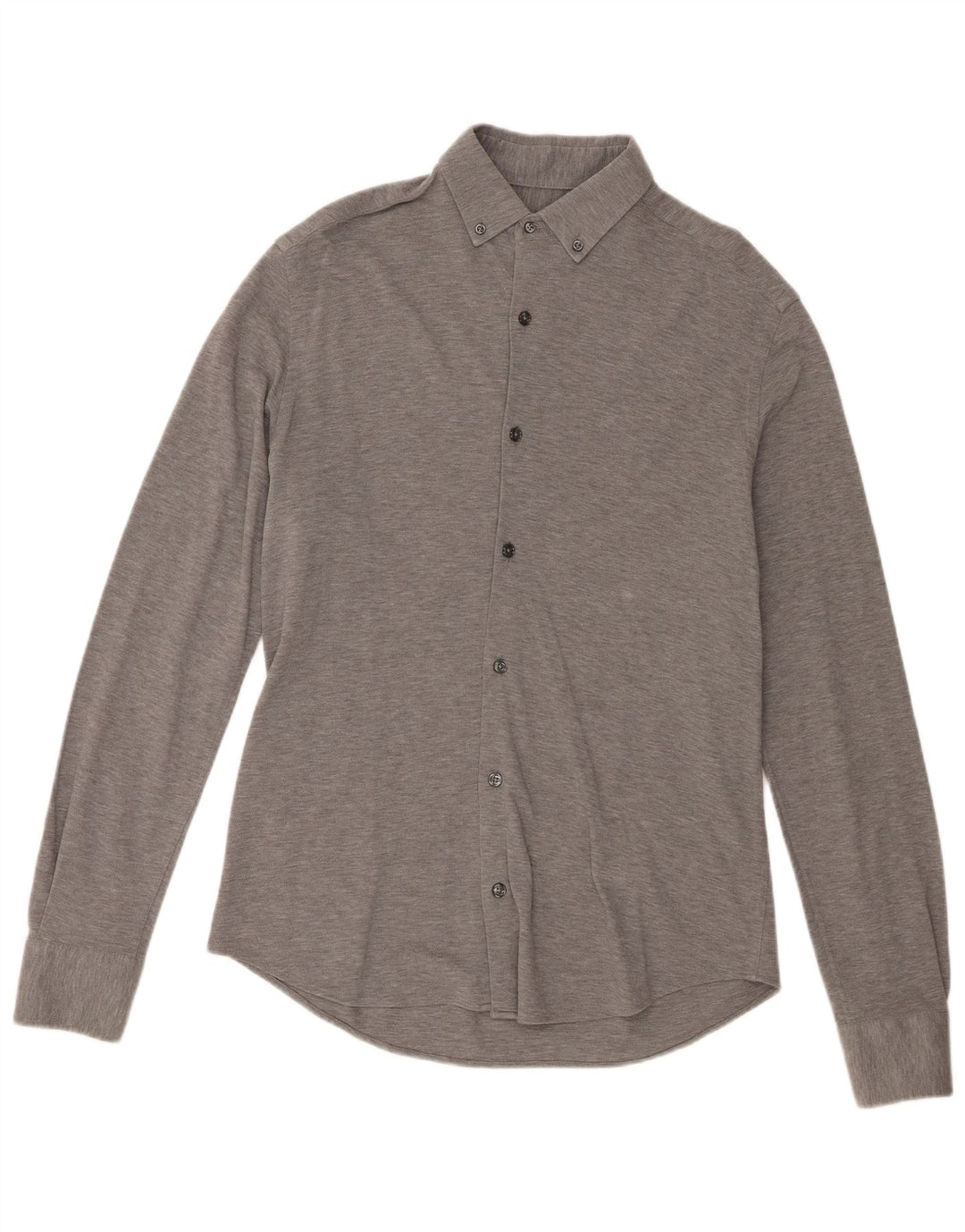 Massimo Dutti Herrenhemd Mittelgrau meliert