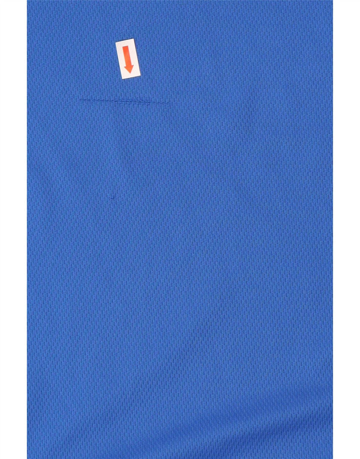 Nike Herren Dri Fit T-Shirt Top Large Blau Polyester