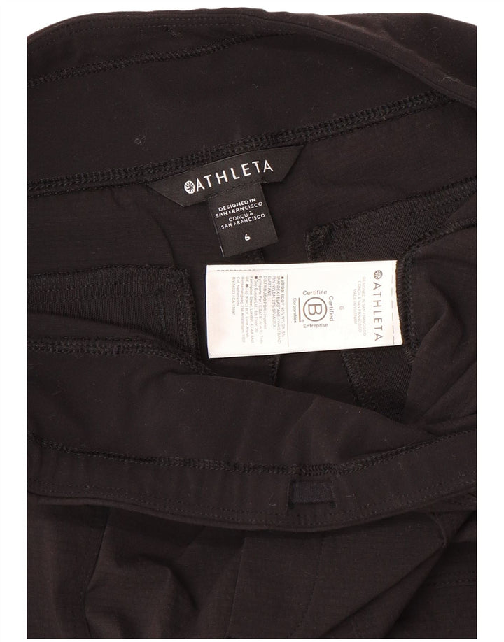 Athleta Damen Sportshorts US 6 Medium Schwarz Nylon