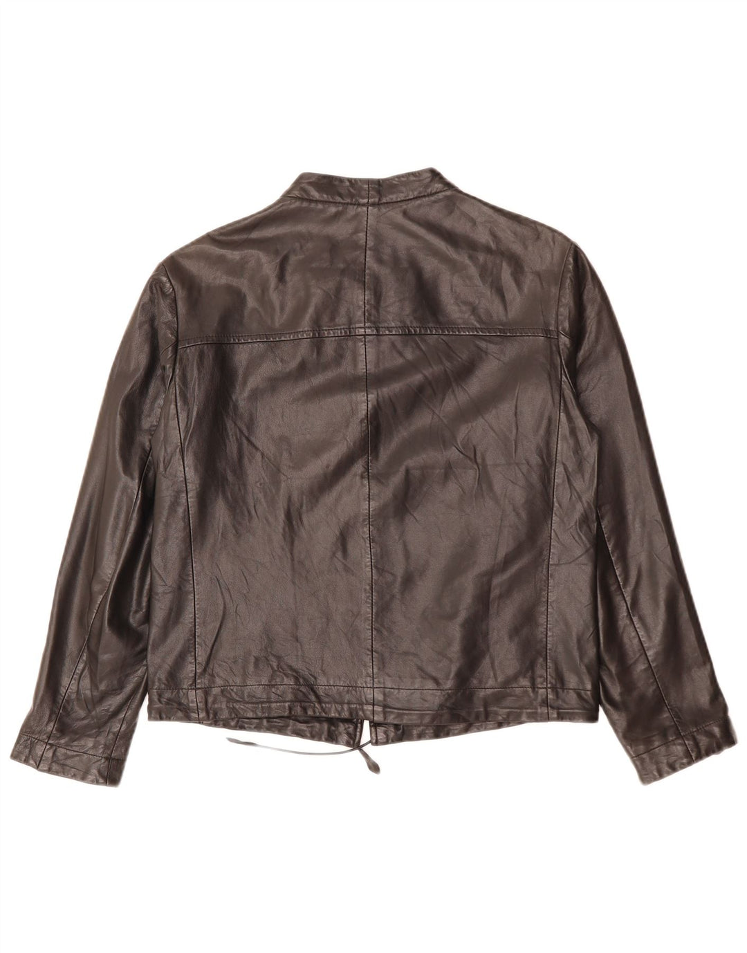 Rene Lezard Damen Lederjacke UK 10 Small Schwarzes Leder