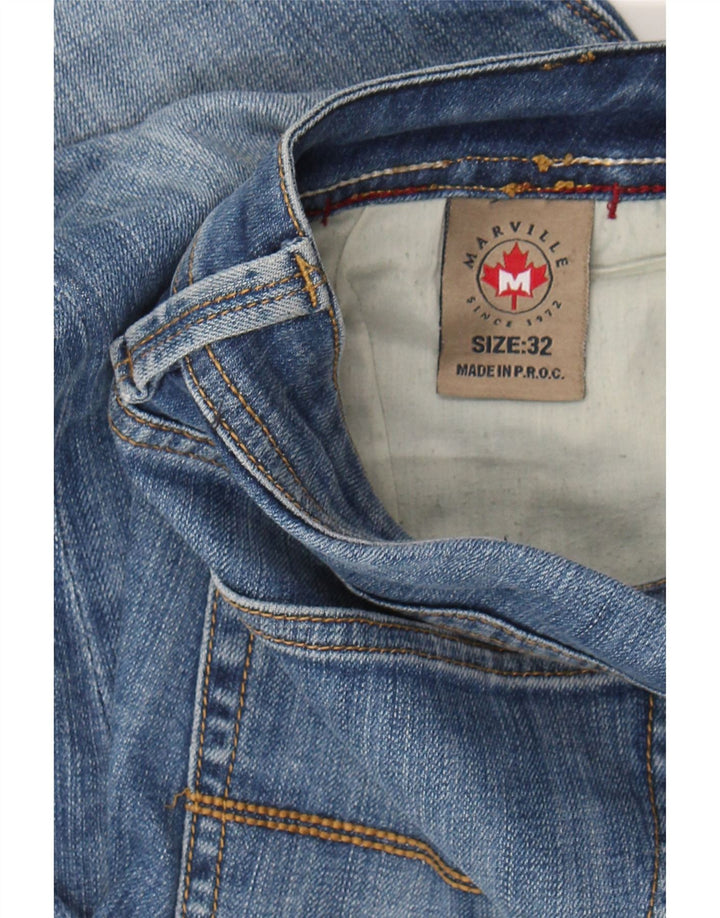 MARVILLE Womens Slim Jeans W32 L32 Blue Cotton Vintage Marville and Second-Hand Marville from Messina Hembry 