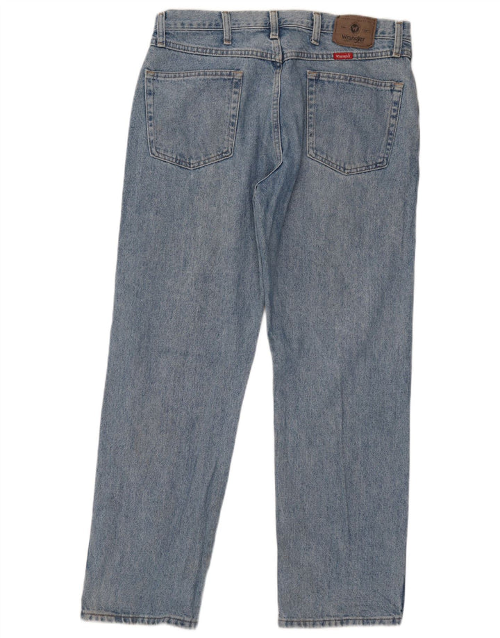 Wrangler Herren Straight Jeans W36 L30 Blaue Baumwolle