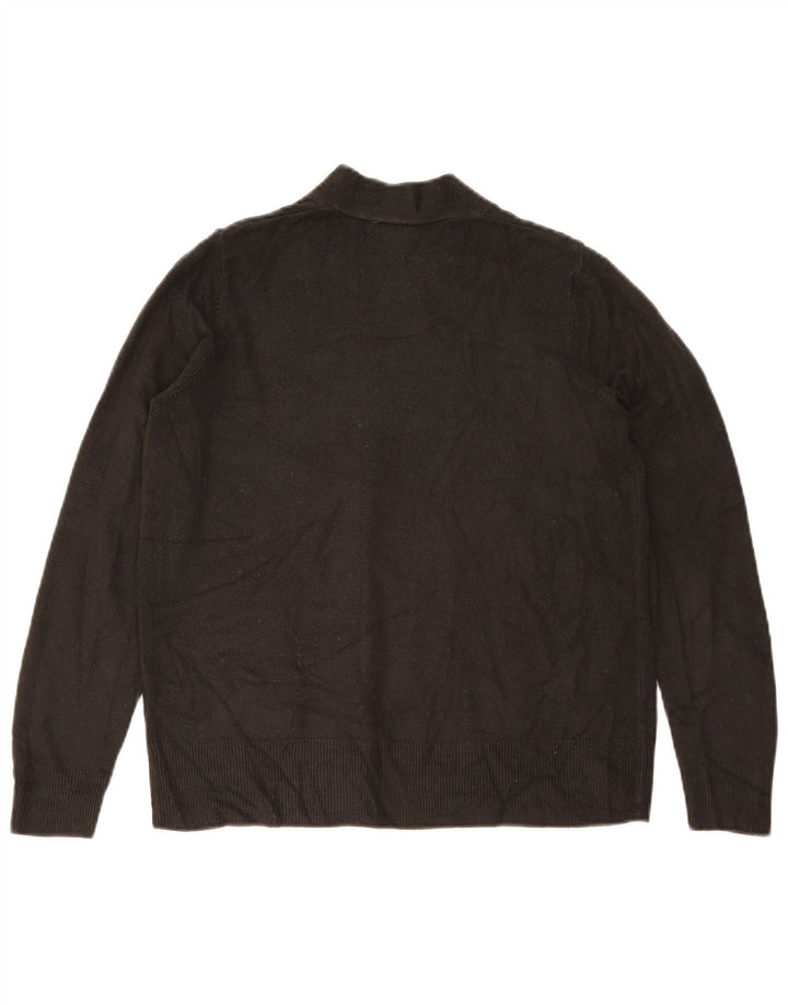 Marks & Spencer Offener Damen-Cardigan-Pullover UK 14 Mittelschwarzes Acryl