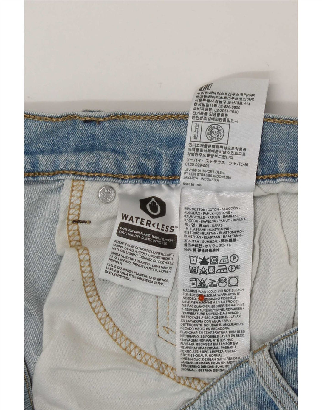 Levi's Herren 512 Slim Tapered Jeans W34 L31 Blaue Baumwolle
