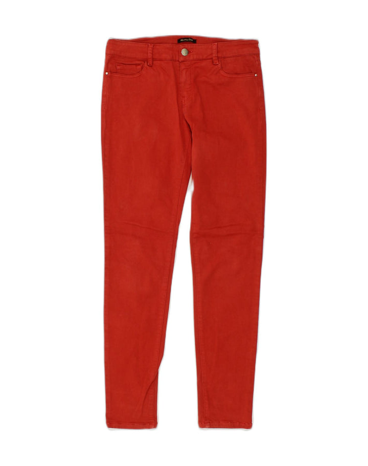 MASSIMO DUTTI Womens Skinny Jeans W28 L28 Red Cotton | Vintage Massimo Dutti | Thrift | Second-Hand Massimo Dutti | Used Clothing | Messina Hembry 