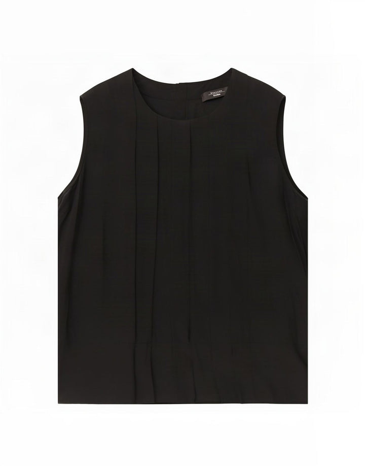 Max Mara Damen Weekend ärmelloses Blusenoberteil, UK 16, Größe L, Schwarz
