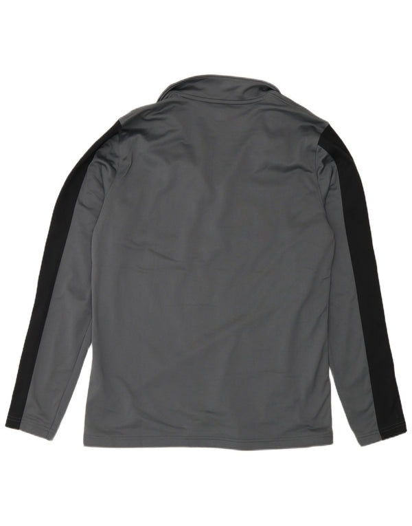 Under Armour Herren-Pullover-Trainingsanzugoberteil mit Reißverschluss, Größe L, Grau, Farbblock