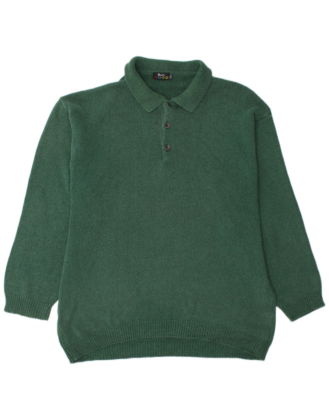 BASIC Herren Rollkragenpullover Pullover 2XL Grüne Baumwolle