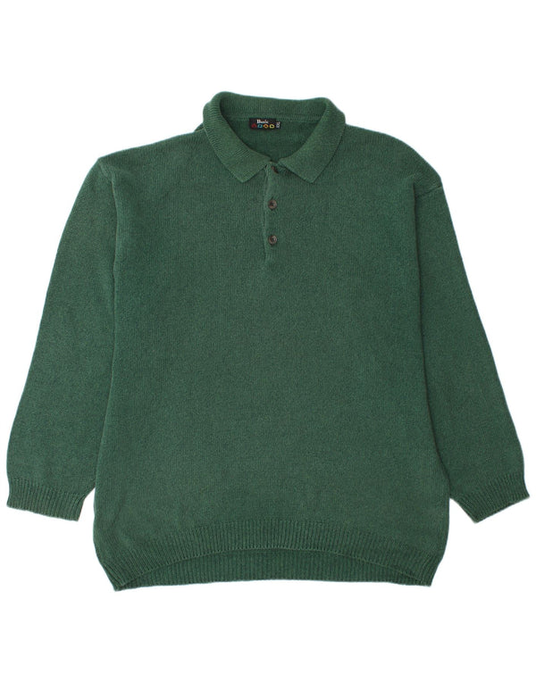 BASIC Herren Rollkragenpullover Pullover 2XL Grüne Baumwolle