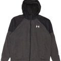 Under Armour Herren-Kapuzenpullover mit Reißverschluss, groß, graue Baumwolle