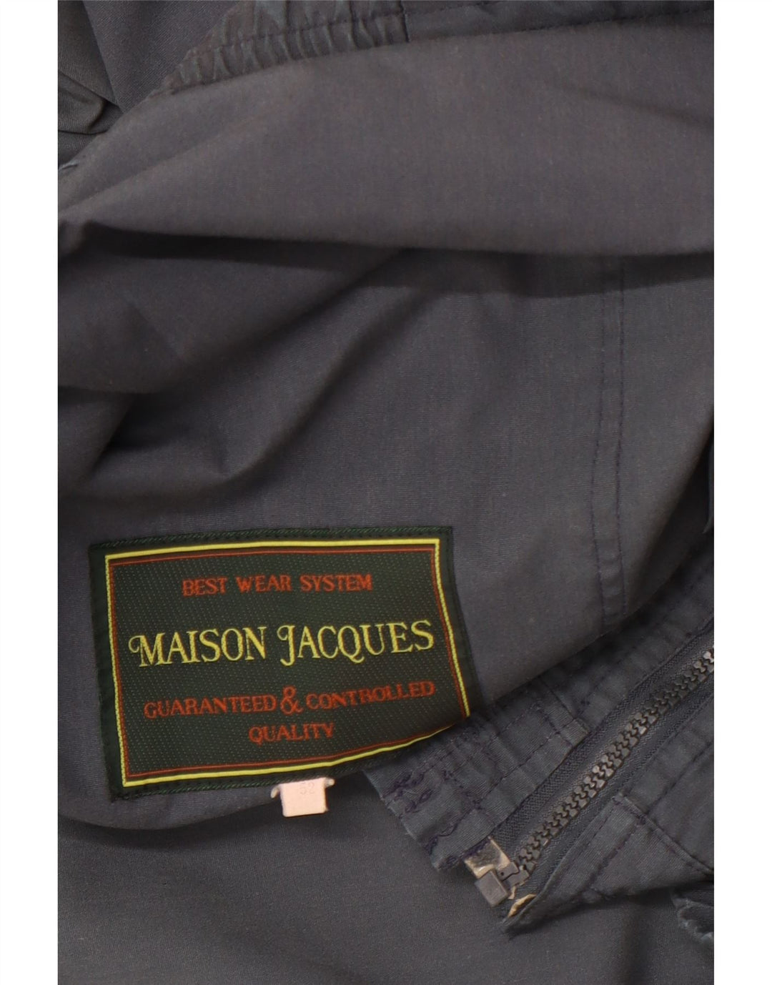 Maison Jacques Herren Bomberjacke IT 52 XL Marineblaues Polyester