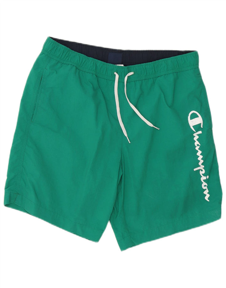 Champion Herren Badeshorts mit Grafik, Größe L, Grün, Polyester