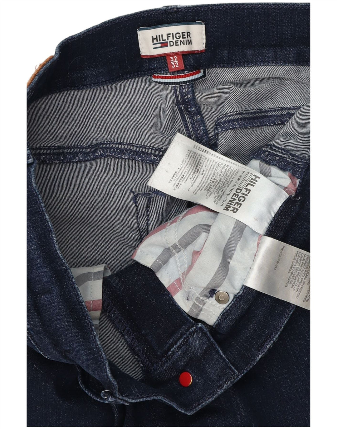 TOMMY HILFIGER Damen Skinny Jeans US 7/8 Medium W32 L27 Marineblau