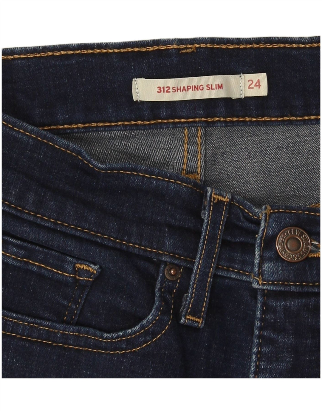 Levi's Damen 312 Shaping Slim Jeans W24 L31 Marineblau