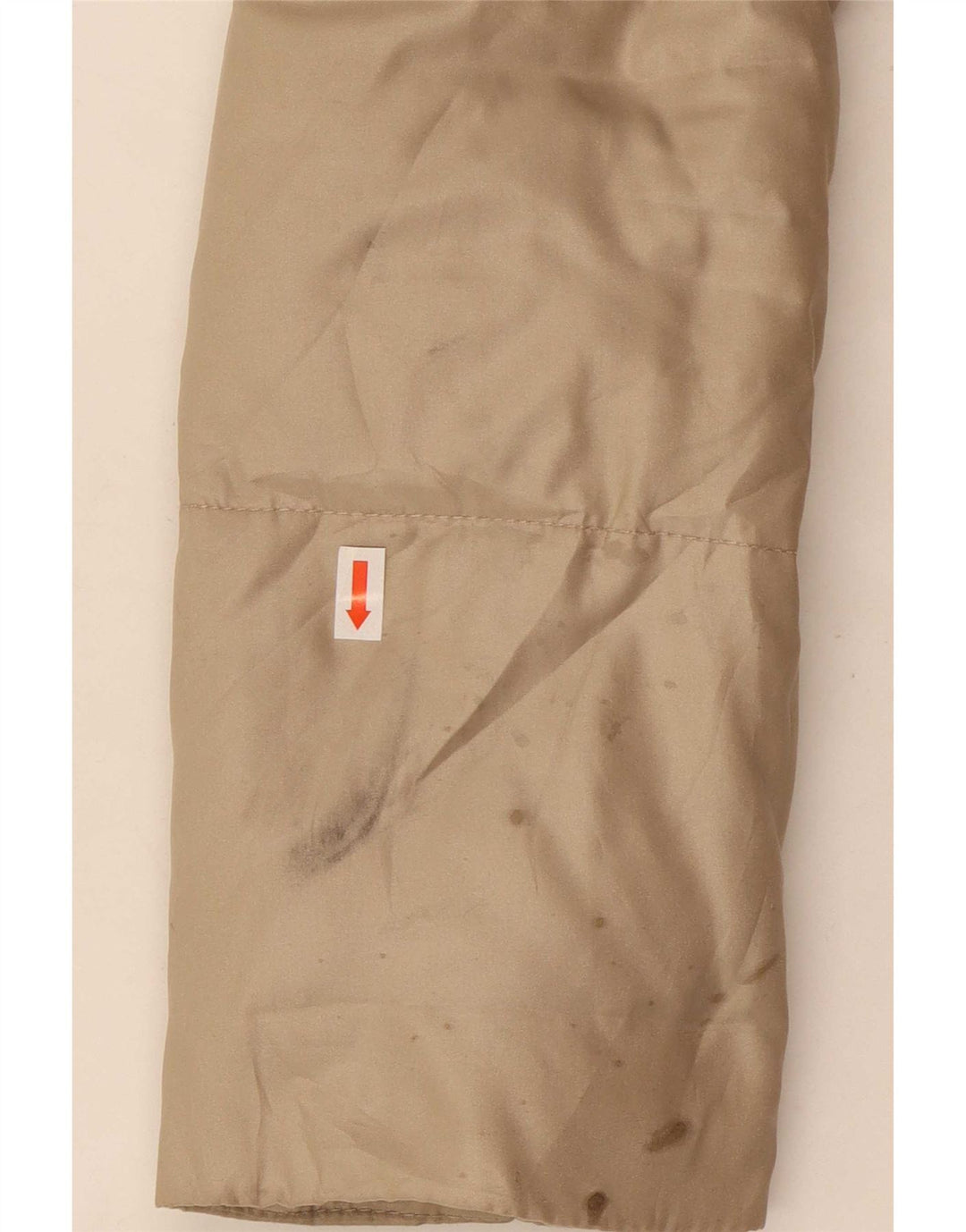 Zara Damen Wattierte Jacke UK 16 Large Beige Polyester