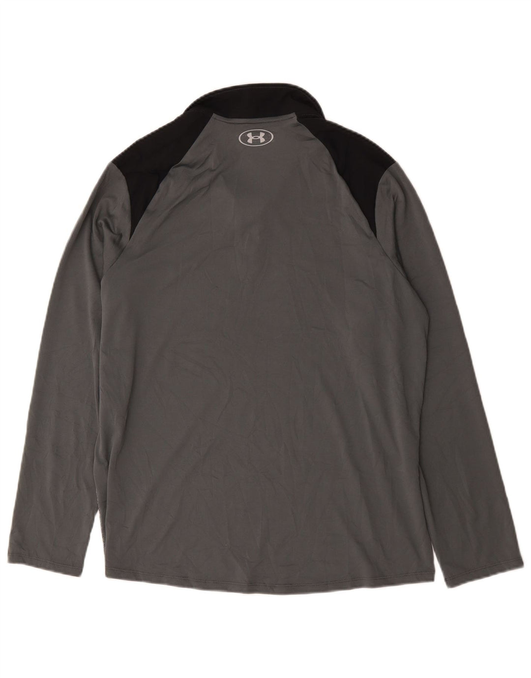 Under Armour Herren-Pullover-Trainingsanzugoberteil mit Reißverschluss, Größe L, Grau, Farbblock