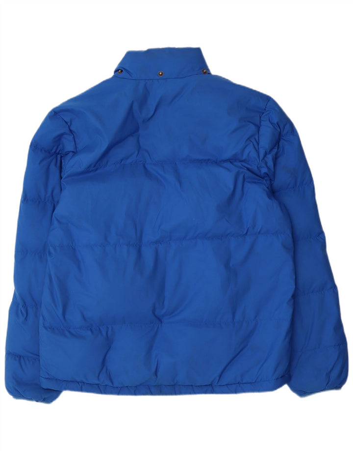 Adidas Herren Wattierte Jacke UK 38 Mittelblaues Polyester
